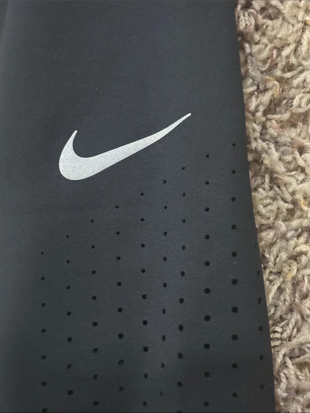 Nike Black Dri-FIT Performance Leggings with Subtle Gray Logo